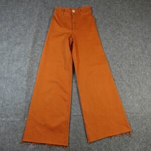 Zara Wide Leg Pants in Burnt Orange